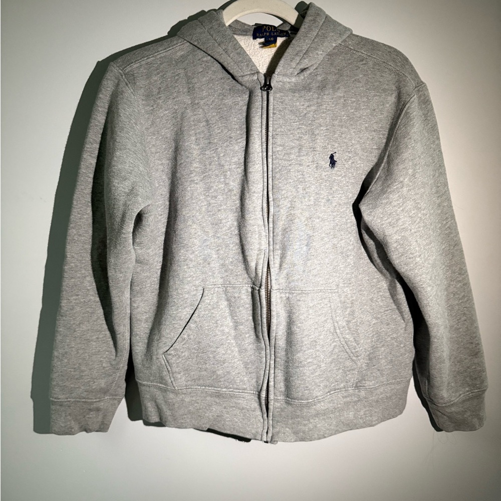 Polo by Ralph Lauren Heather Gray Zip-Up Hoodie